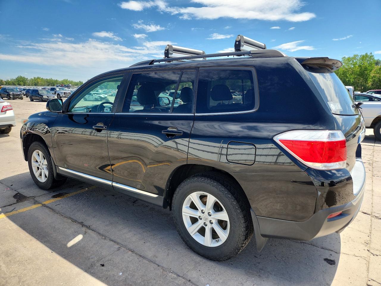 2012 Toyota Highlander Se Black vin: 5TDBK3EH0CS174140