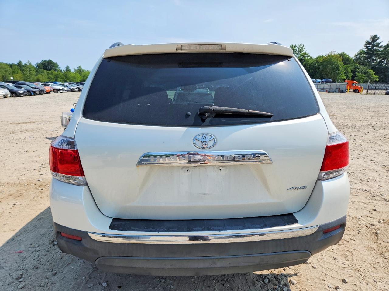 2013 Toyota Highlander Se White vin: 5TDBK3EH0DS186385