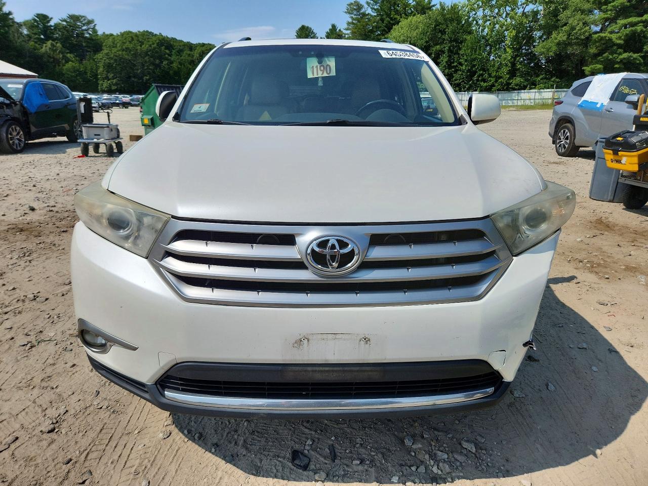2013 Toyota Highlander Se White vin: 5TDBK3EH0DS186385