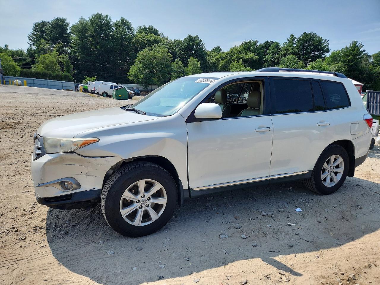2013 Toyota Highlander Se White vin: 5TDBK3EH0DS186385