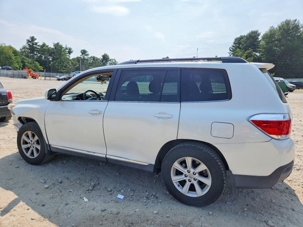 2013 Toyota Highlander Se White vin: 5TDBK3EH0DS186385