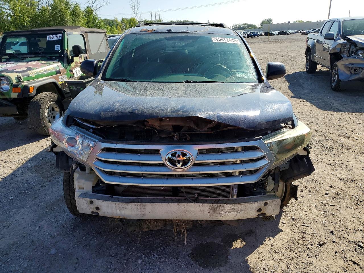 2013 Toyota Highlander Base Blue vin: 5TDBK3EH0DS198147