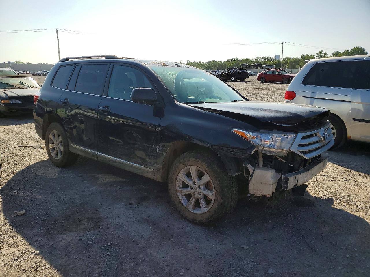 2013 Toyota Highlander Base Blue vin: 5TDBK3EH0DS198147