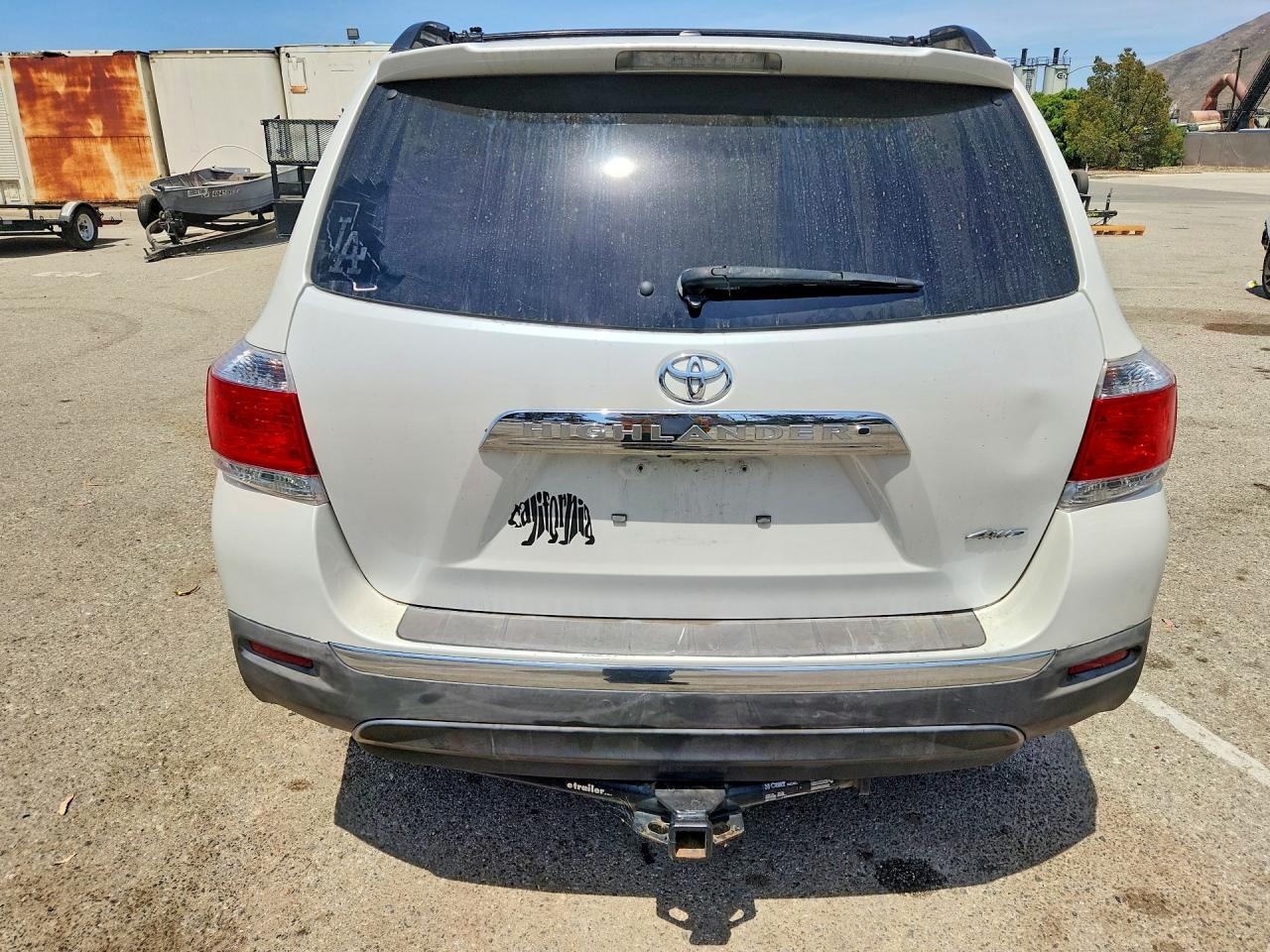 2013 Toyota Highlander Se White vin: 5TDBK3EH0DS213097