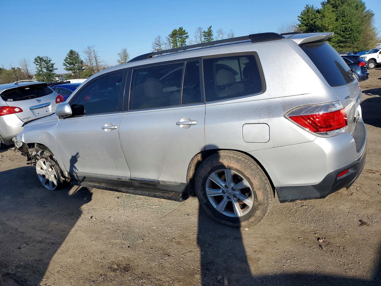 2013 Toyota Highlander Se Silver vin: 5TDBK3EH0DS218557