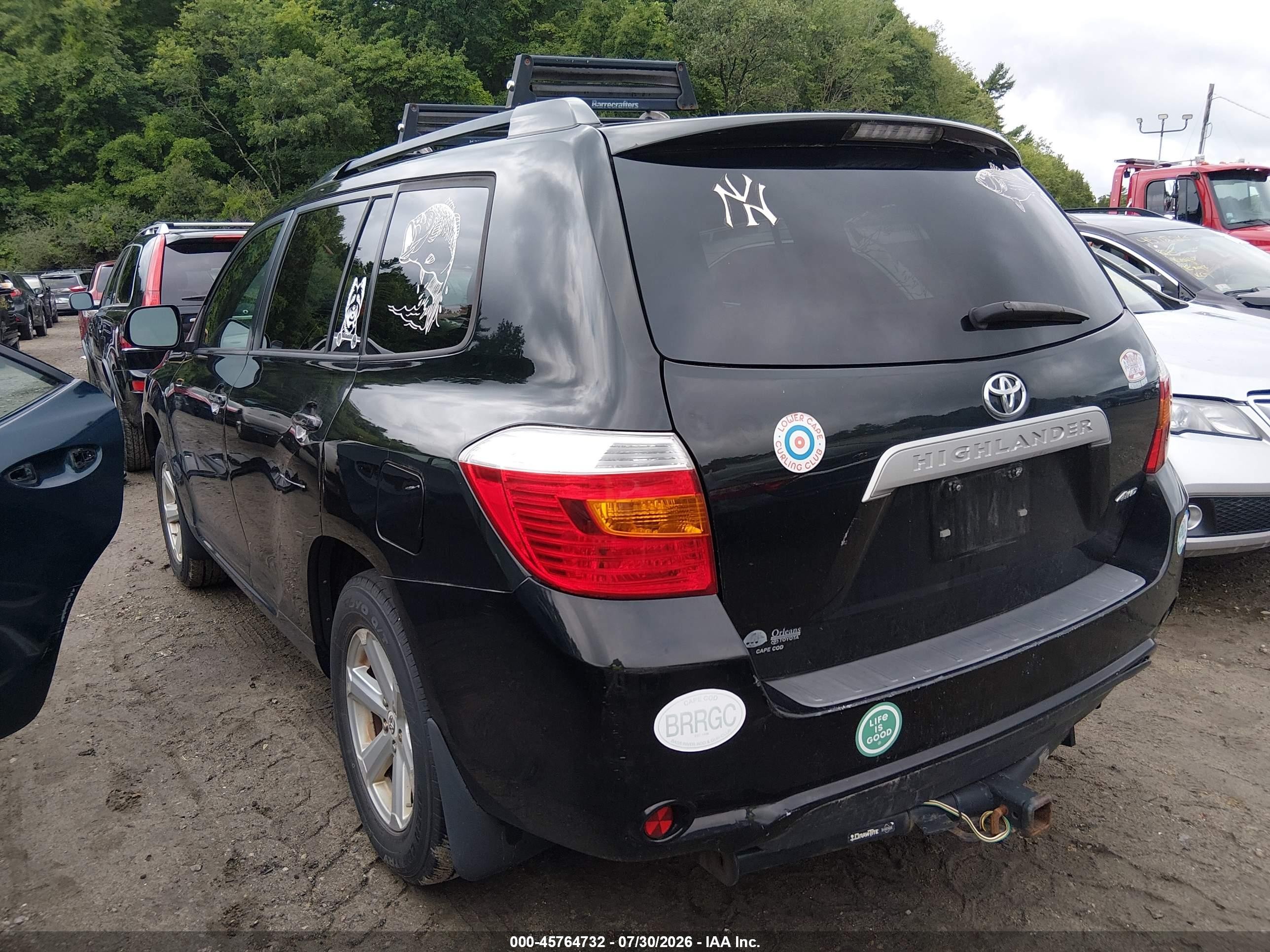2010 Toyota Highlander Base V6 Черный vin: 5TDBK3EH1AS004365