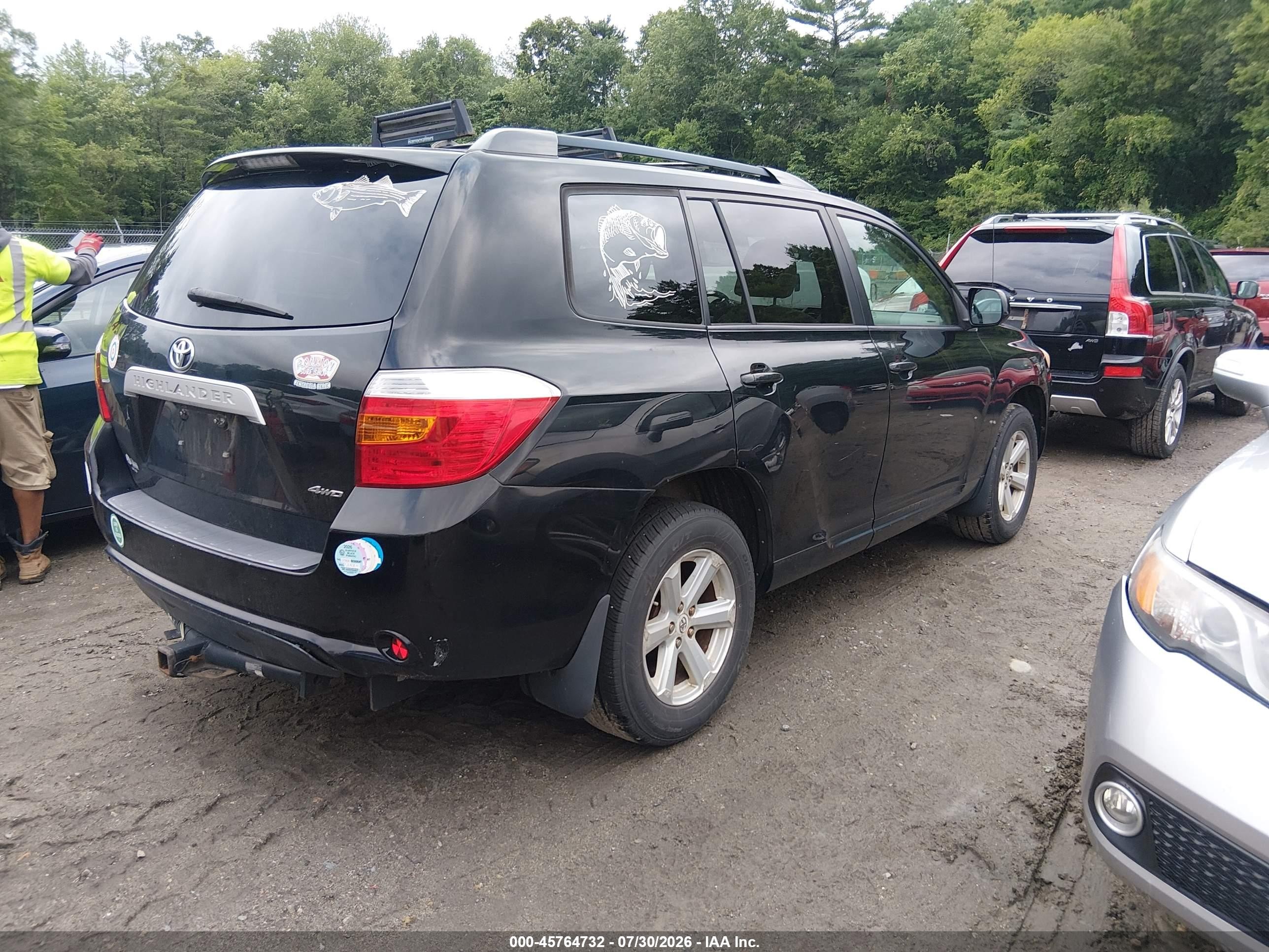 2010 Toyota Highlander Base V6 Черный vin: 5TDBK3EH1AS004365
