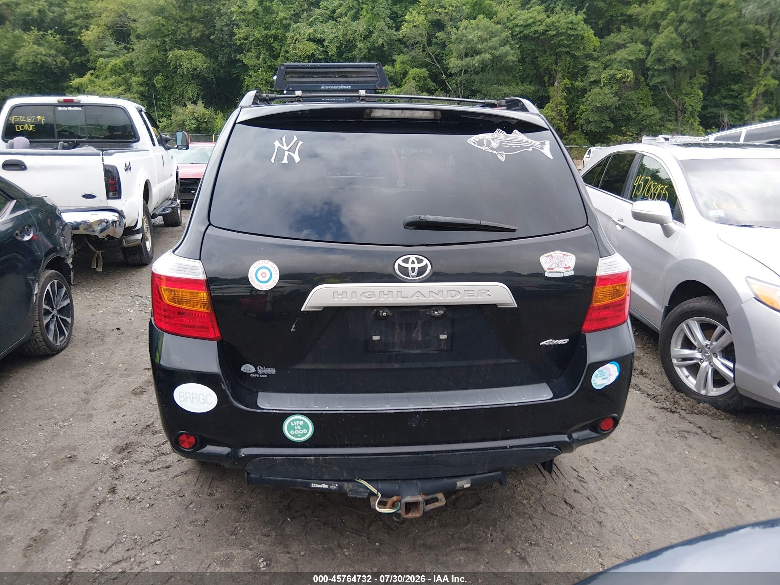 2010 Toyota Highlander Base V6 Черный vin: 5TDBK3EH1AS004365