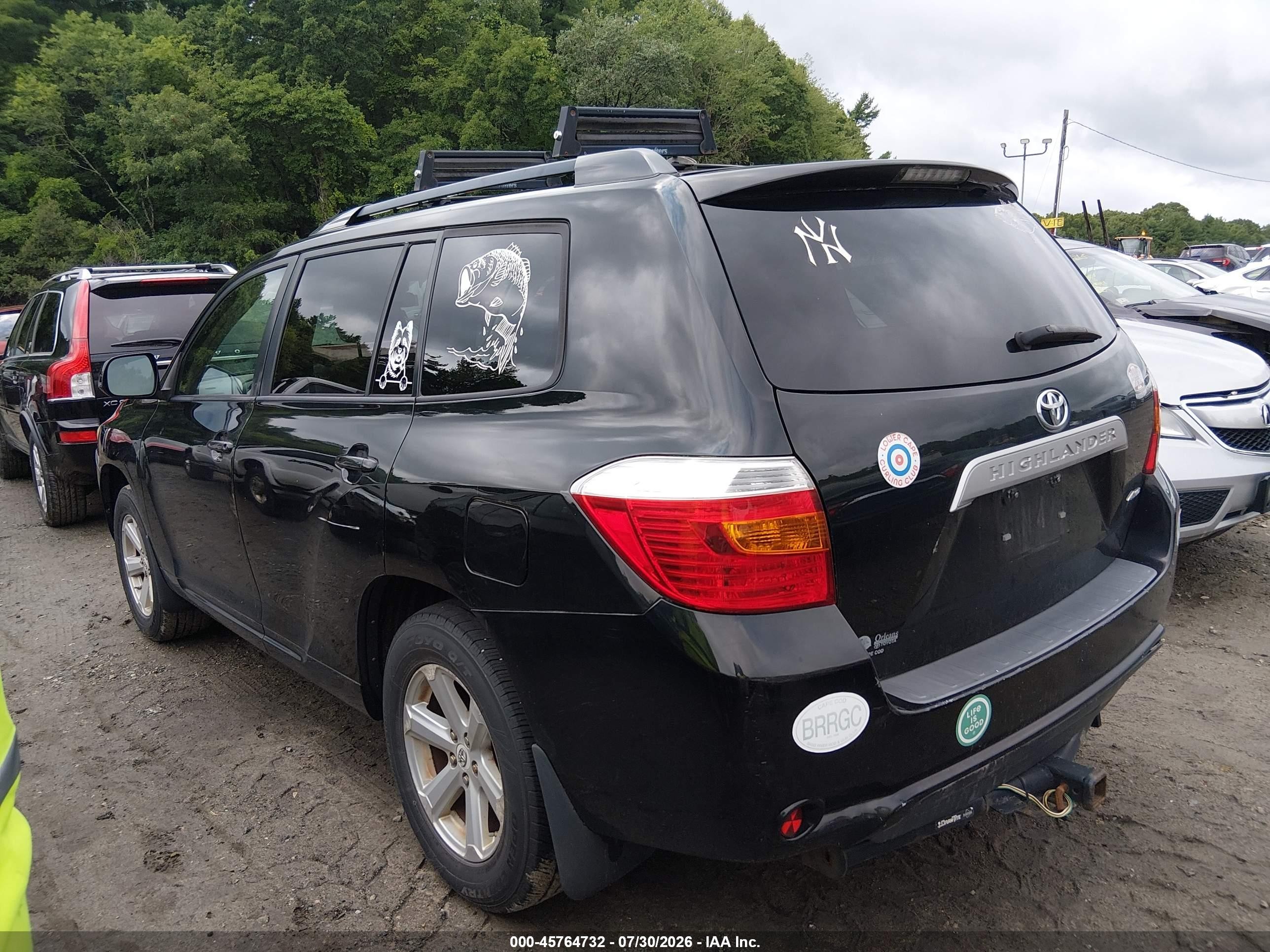 2010 Toyota Highlander Base V6 Черный vin: 5TDBK3EH1AS004365