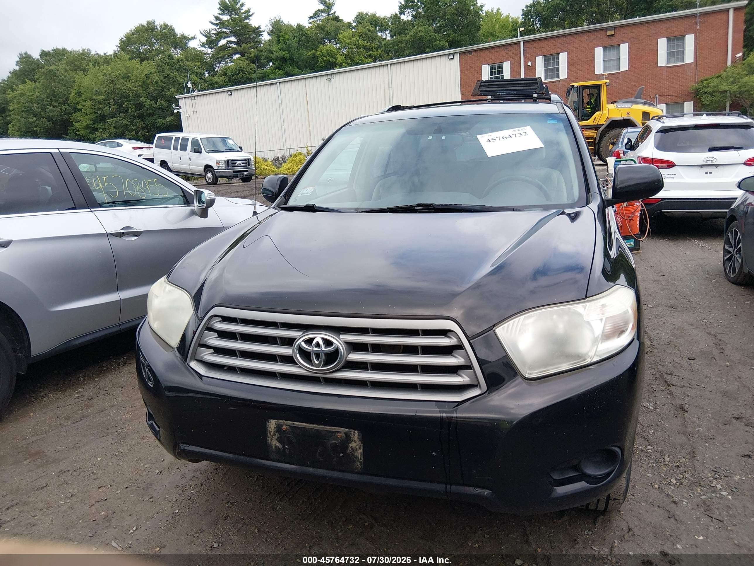 2010 Toyota Highlander Base V6 Черный vin: 5TDBK3EH1AS004365