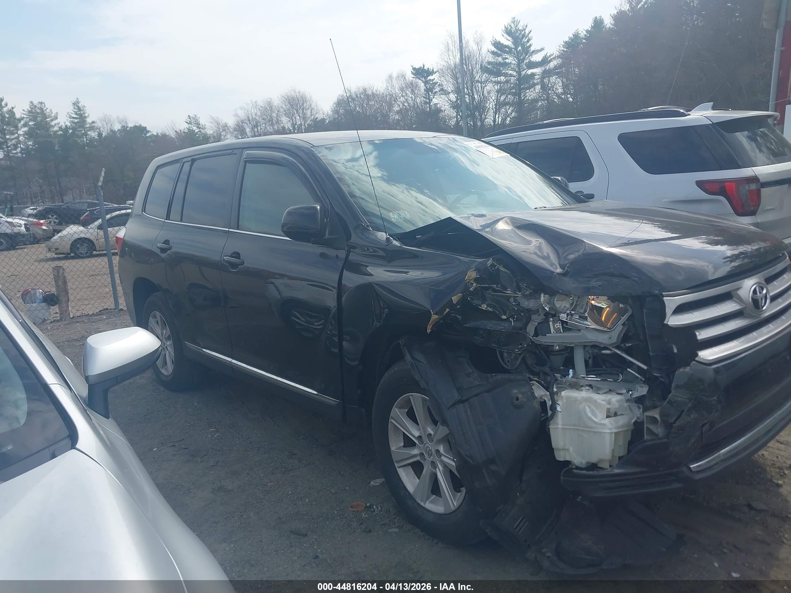 2011 Toyota Highlander Base V6 Black vin: 5TDBK3EH1BS046097