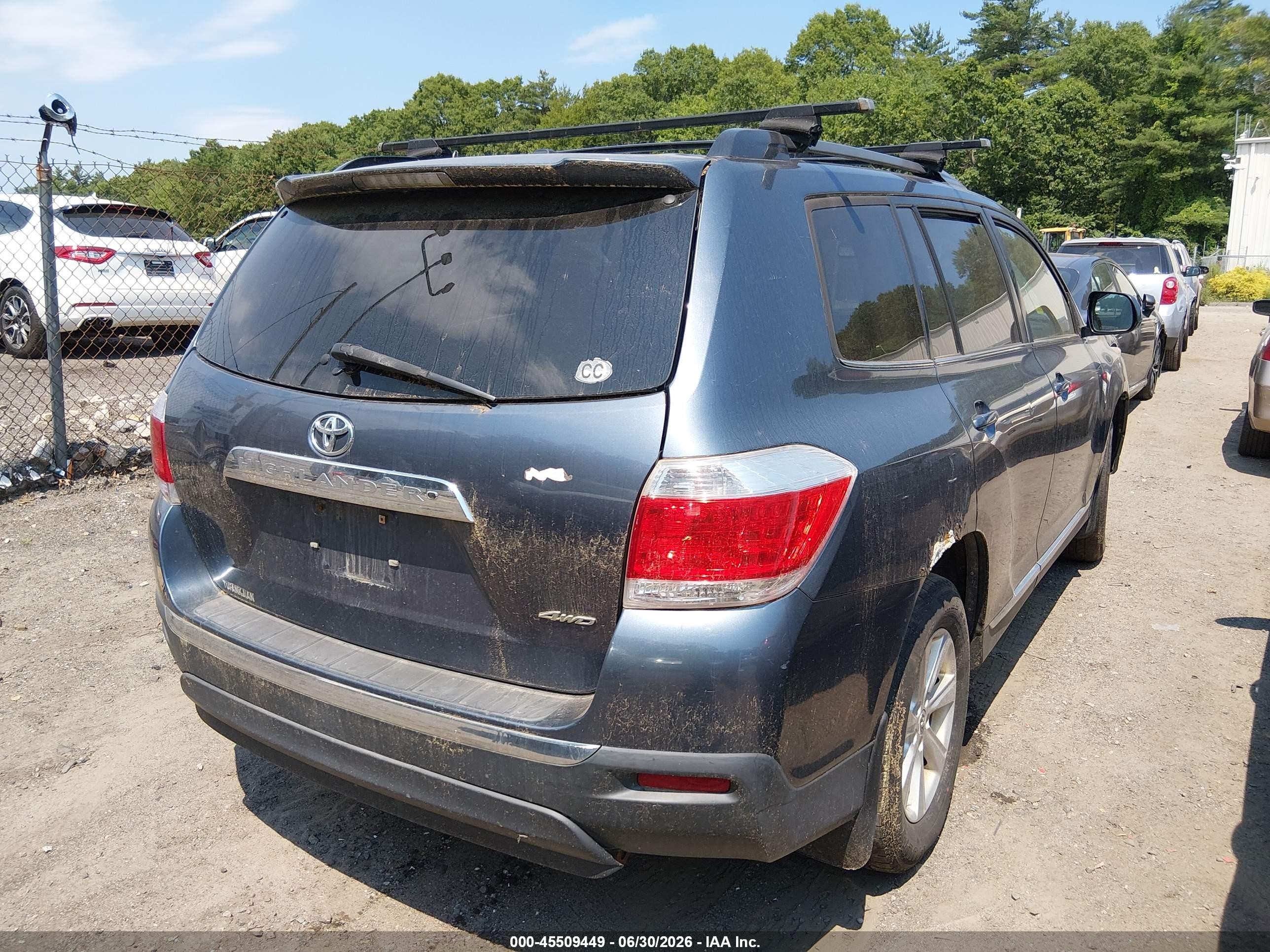 2011 Toyota Highlander Se V6 Light Blue vin: 5TDBK3EH1BS055141