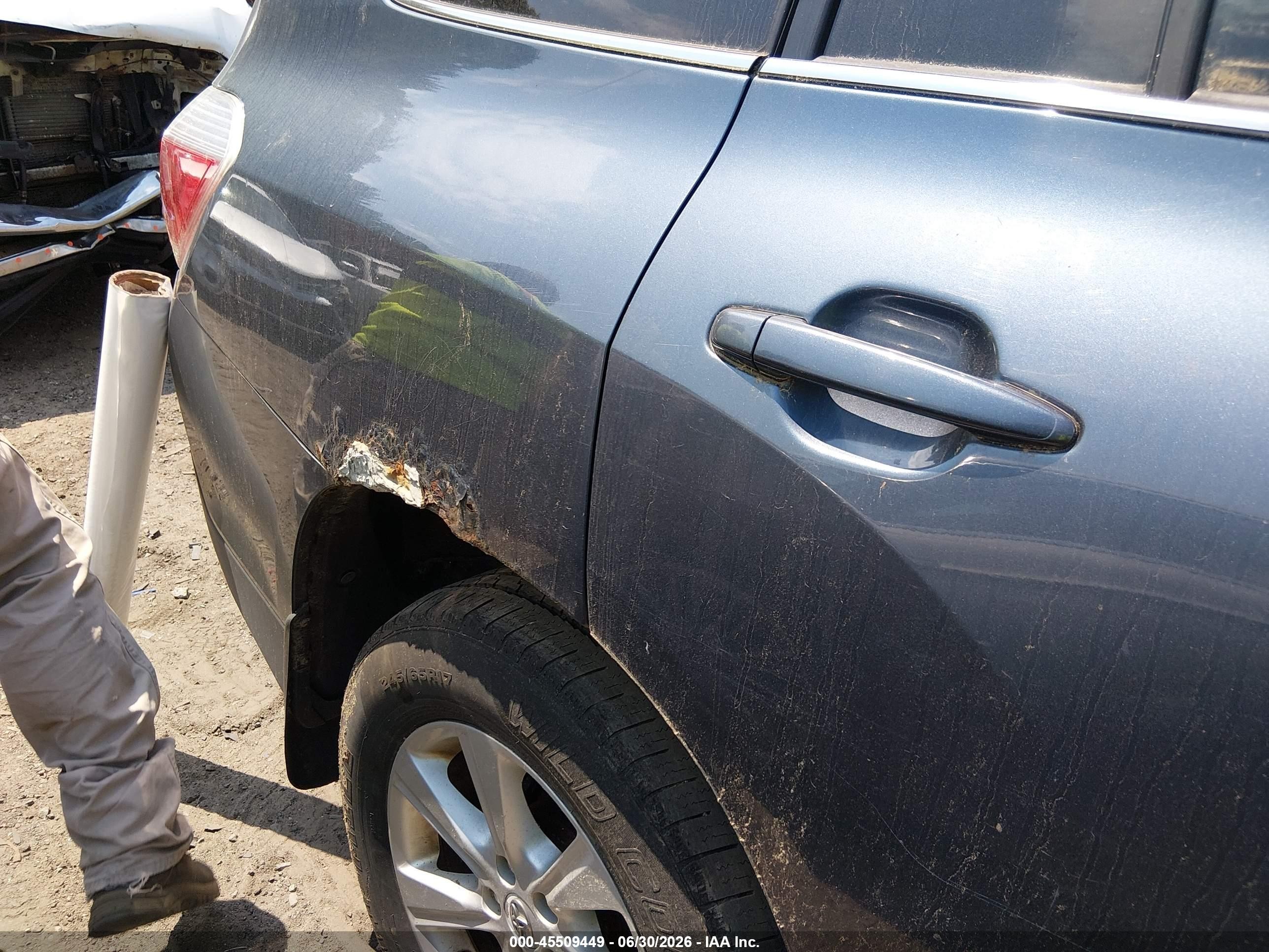 2011 Toyota Highlander Se V6 Light Blue vin: 5TDBK3EH1BS055141