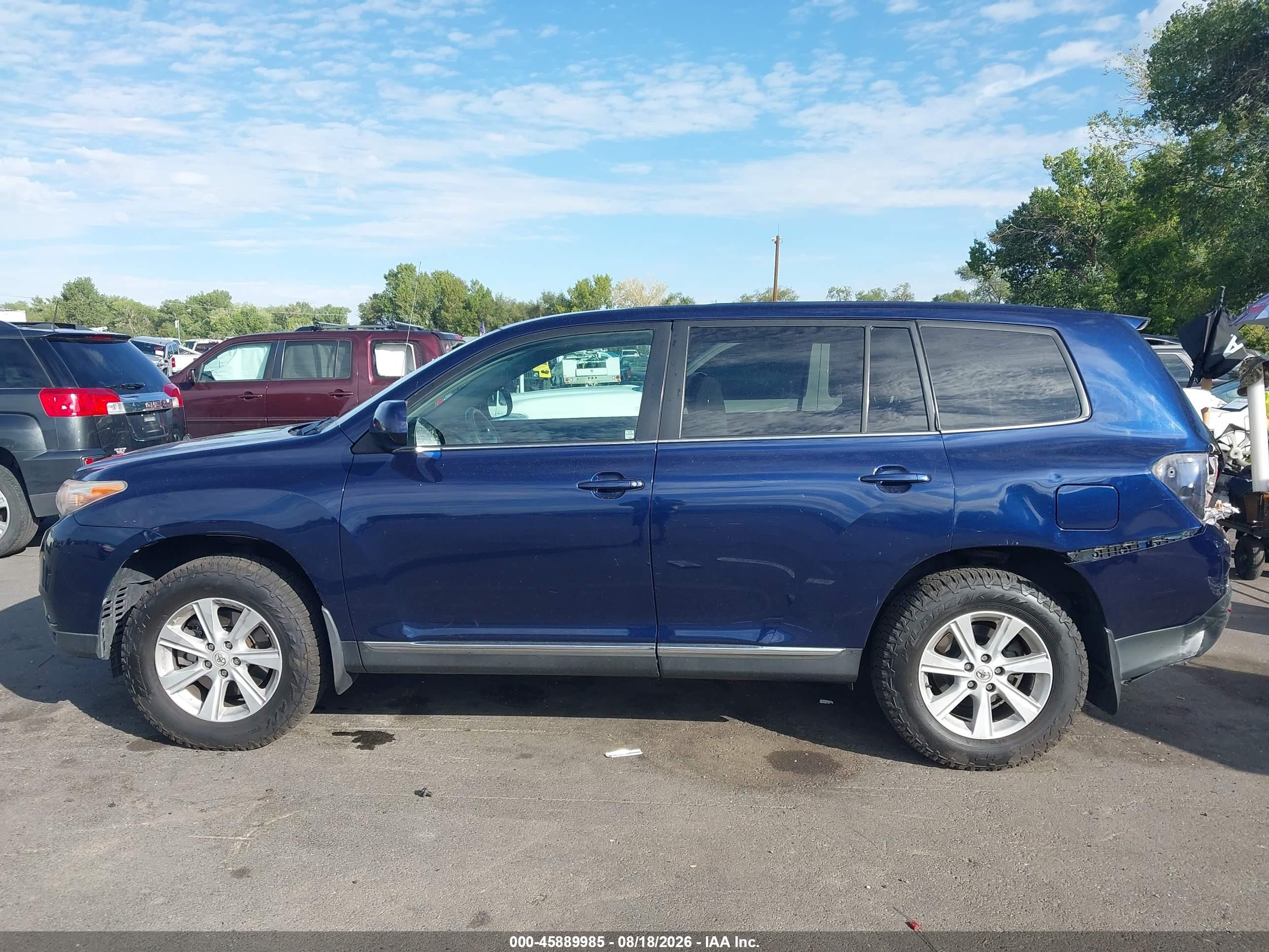2011 Toyota Highlander Base V6 Dark Blue vin: 5TDBK3EH1BS062347