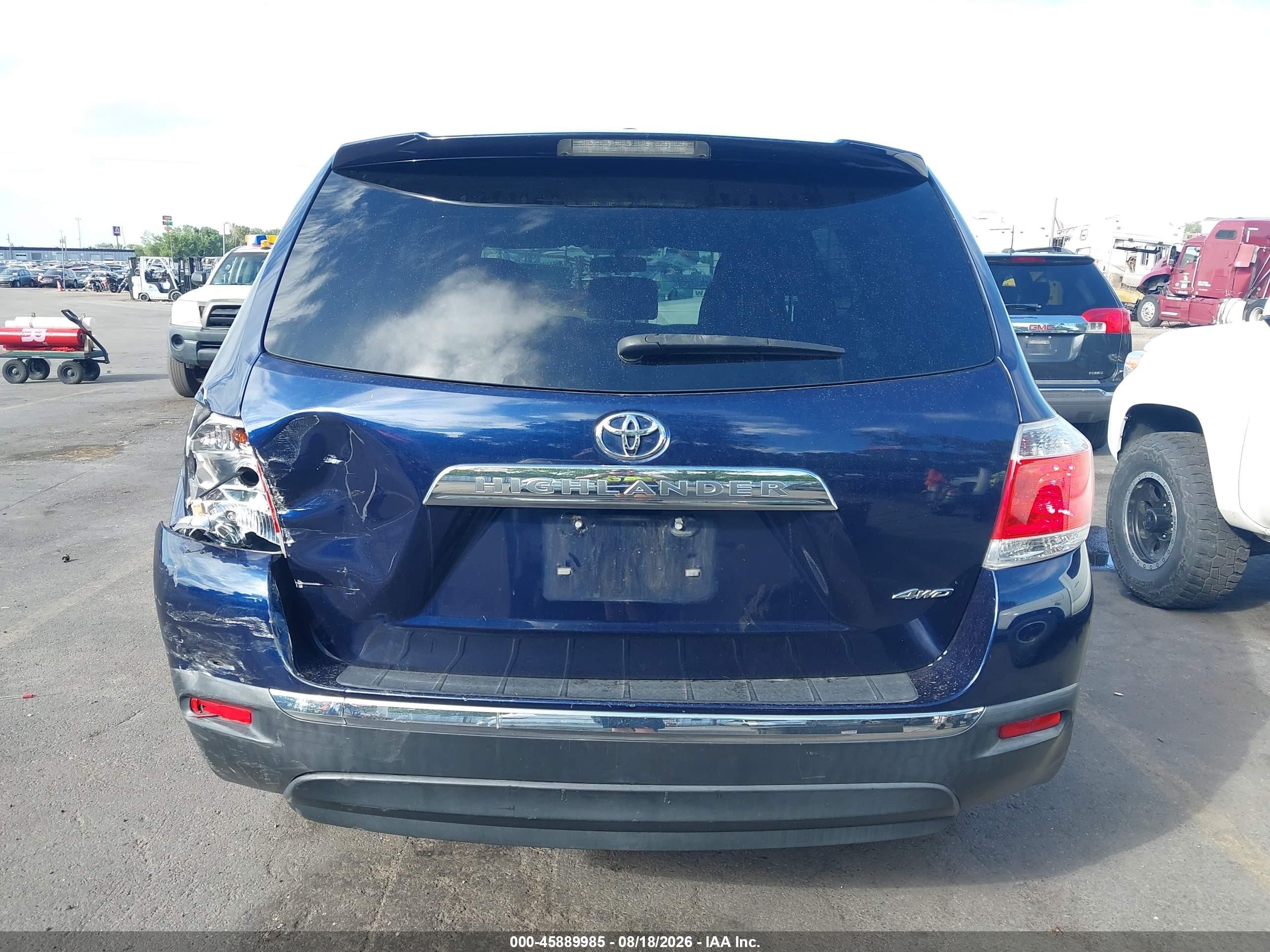 2011 Toyota Highlander Base V6 Dark Blue vin: 5TDBK3EH1BS062347
