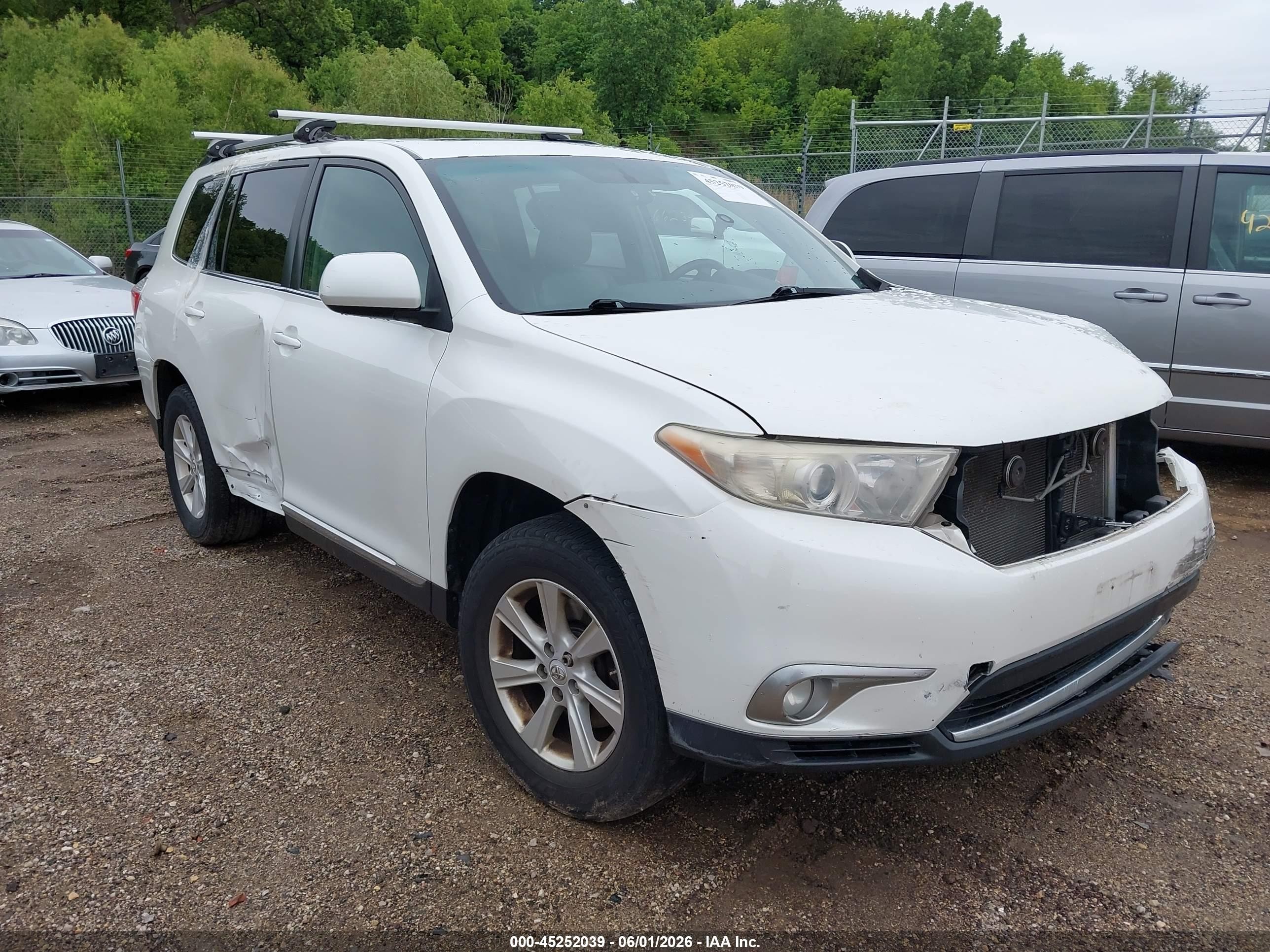 2011 Toyota Highlander Se V6 White vin: 5TDBK3EH1BS063207