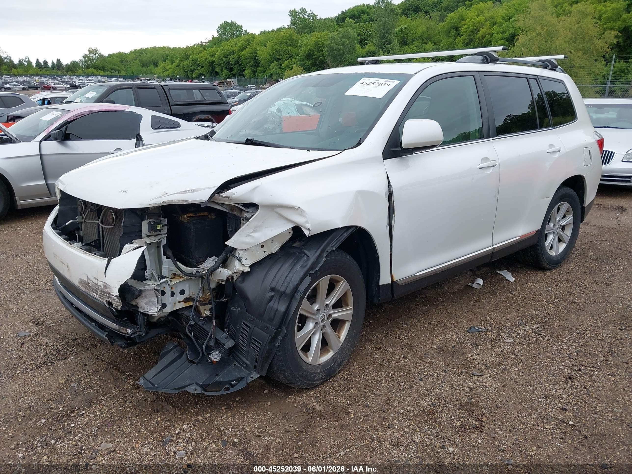 2011 Toyota Highlander Se V6 White vin: 5TDBK3EH1BS063207
