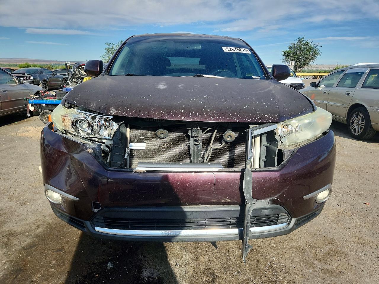2011 Toyota Highlander Se Maroon vin: 5TDBK3EH1BS074224