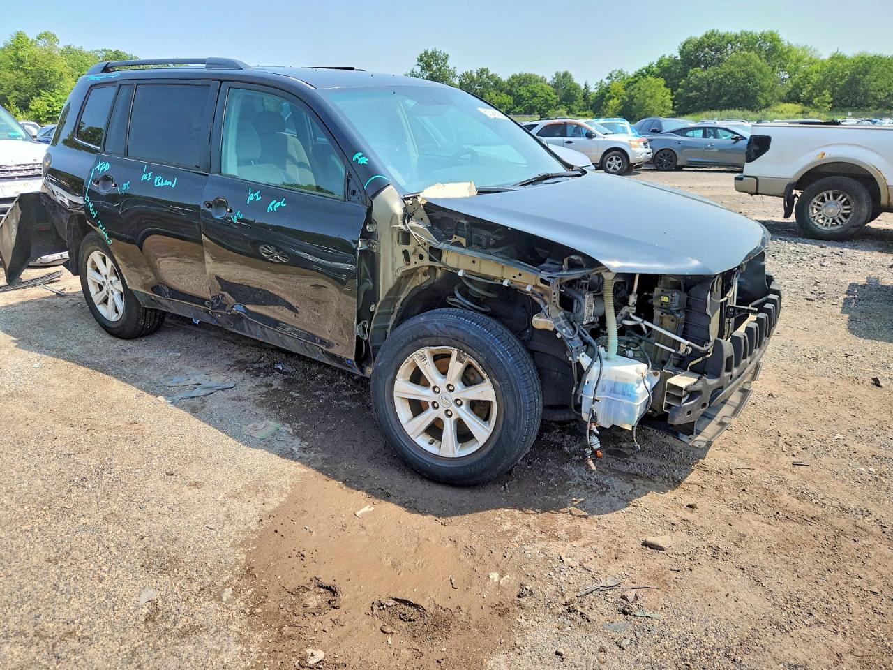 2011 Toyota Highlander Base Черный vin: 5TDBK3EH1BS082520