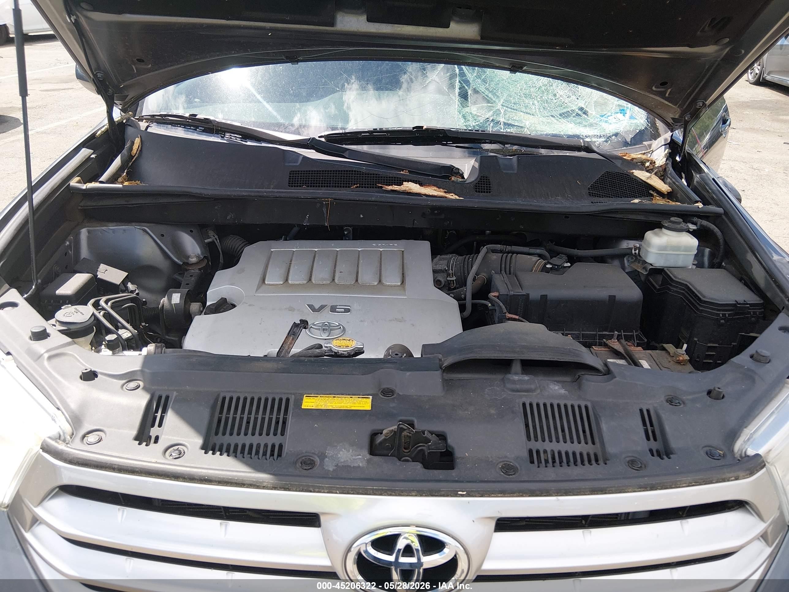 2012 Toyota Highlander Base V6 Gray vin: 5TDBK3EH1CS095446