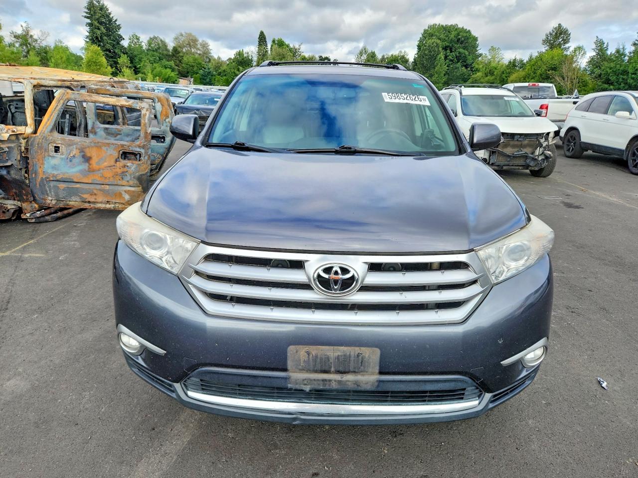 2012 Toyota Highlander Se Charcoal vin: 5TDBK3EH1CS121379