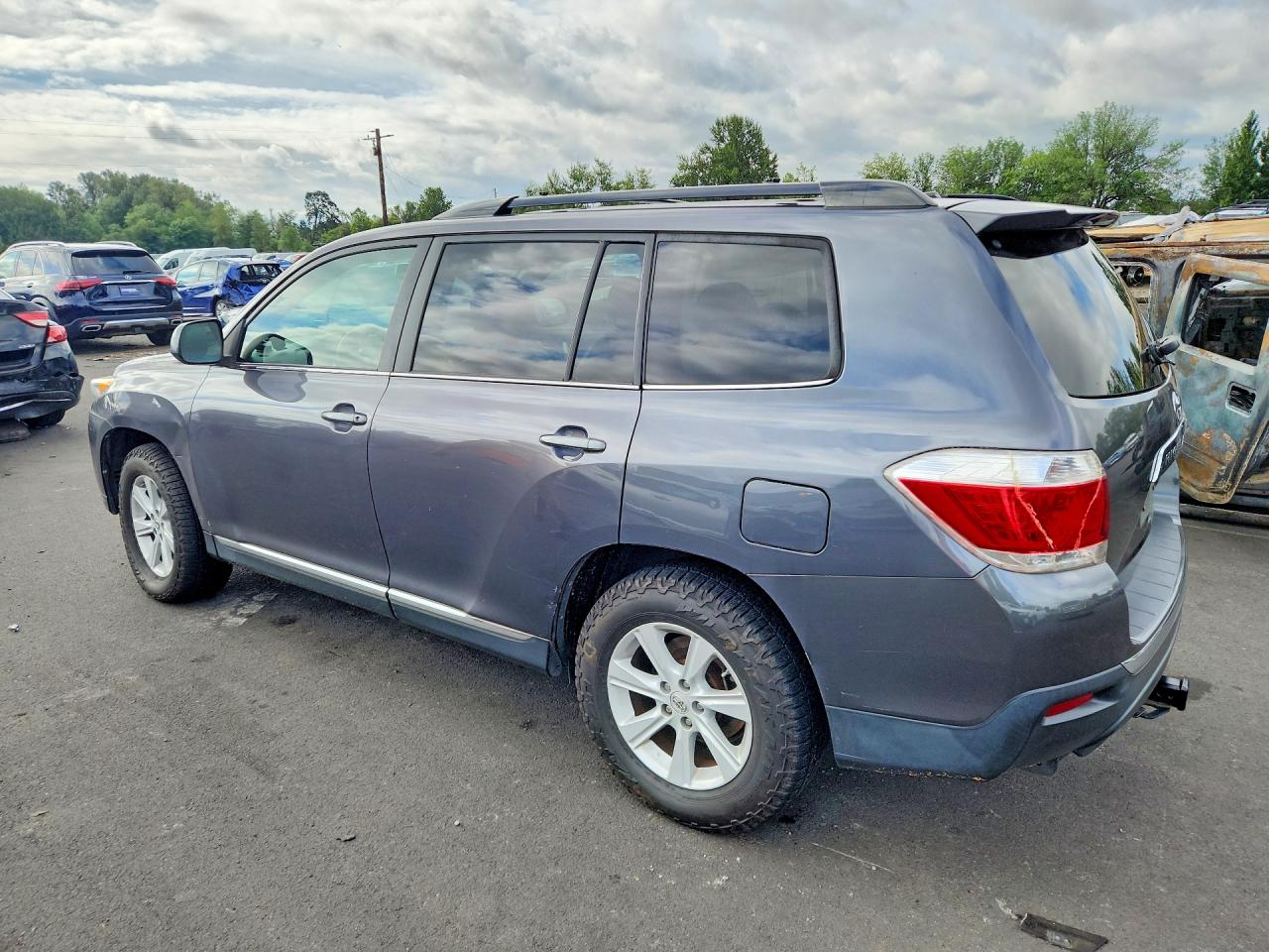 2012 Toyota Highlander Se Charcoal vin: 5TDBK3EH1CS121379
