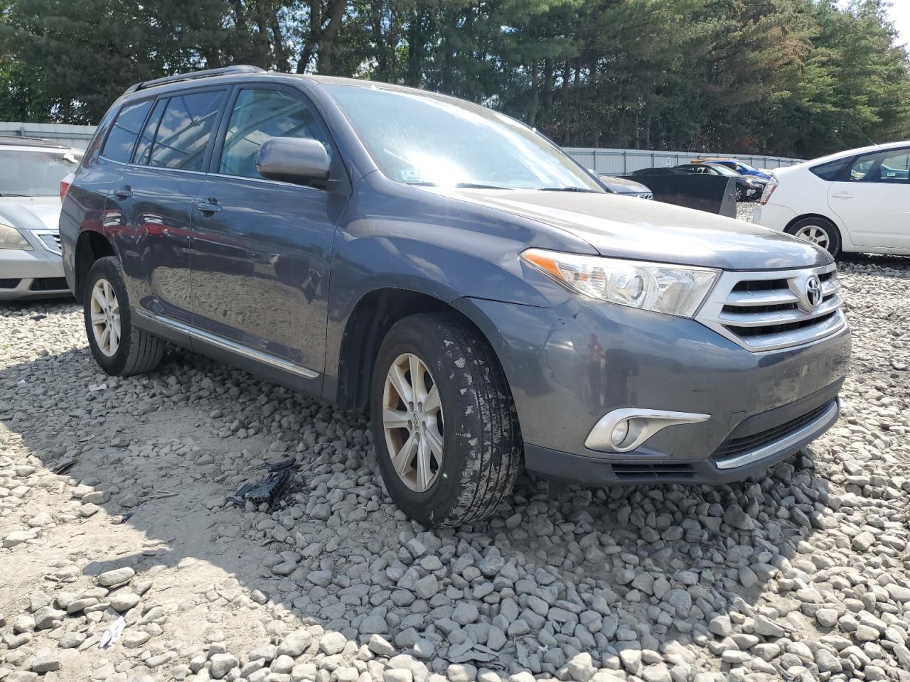 2012 Toyota Highlander Base Gray vin: 5TDBK3EH1CS121401