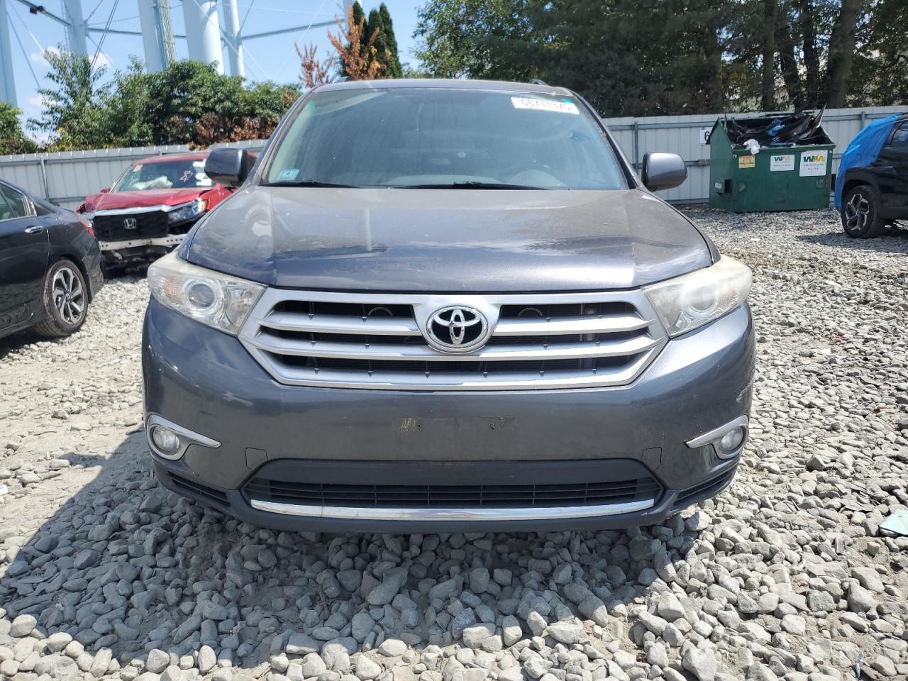 2012 Toyota Highlander Base Gray vin: 5TDBK3EH1CS121401