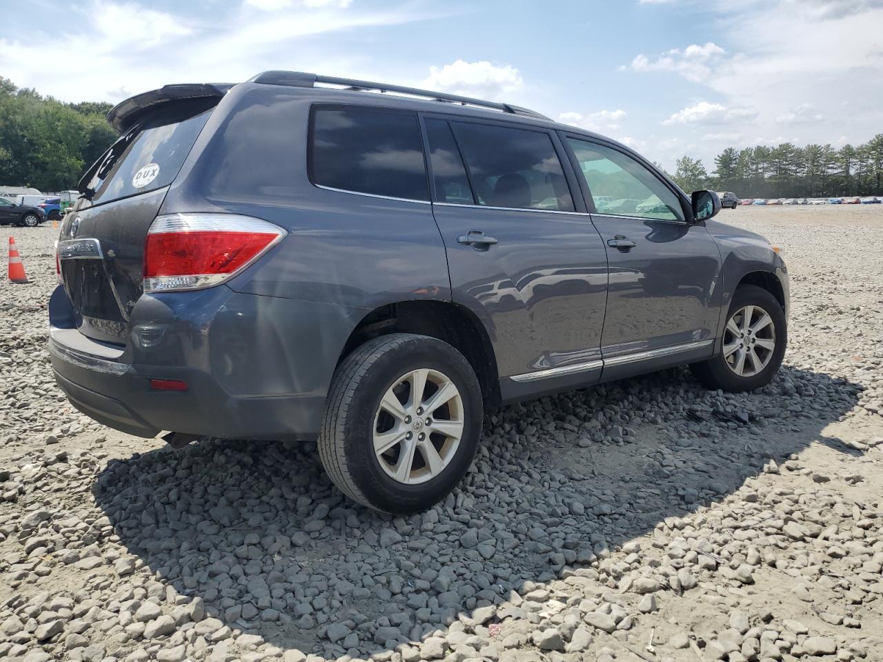 2012 Toyota Highlander Base Gray vin: 5TDBK3EH1CS121401