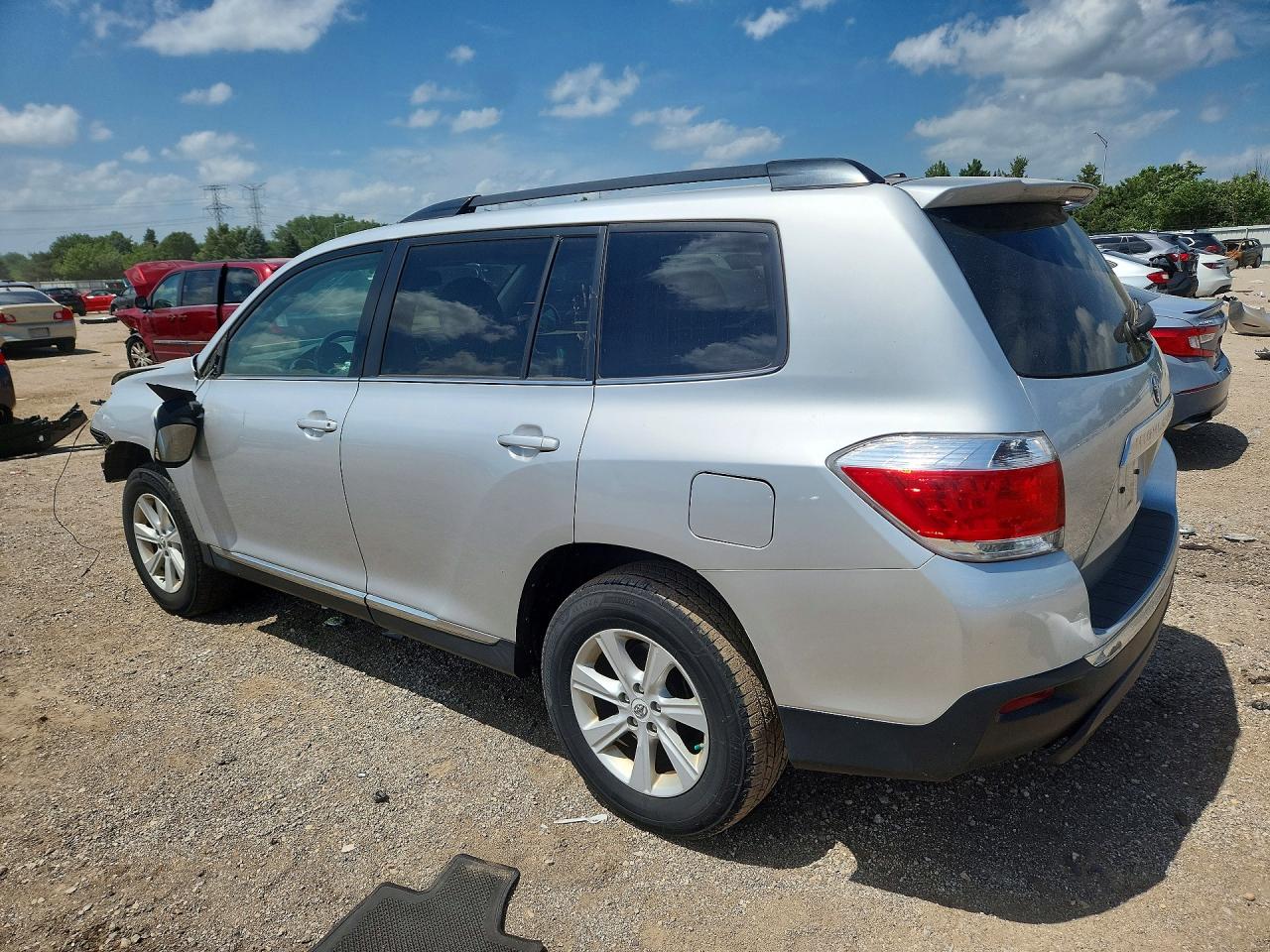2012 Toyota Highlander Se Silver vin: 5TDBK3EH1CS125108