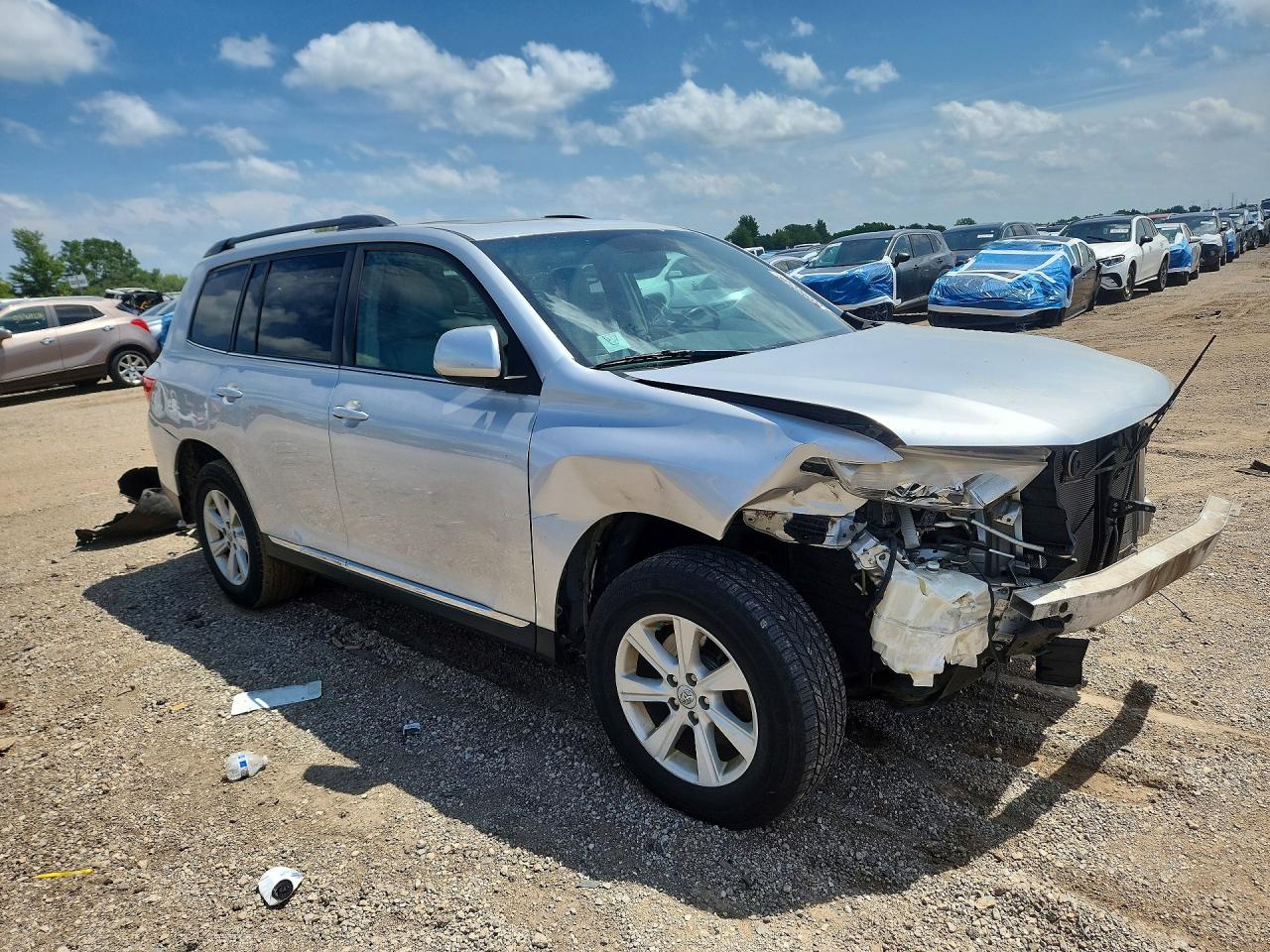 2012 Toyota Highlander Se Silver vin: 5TDBK3EH1CS125108