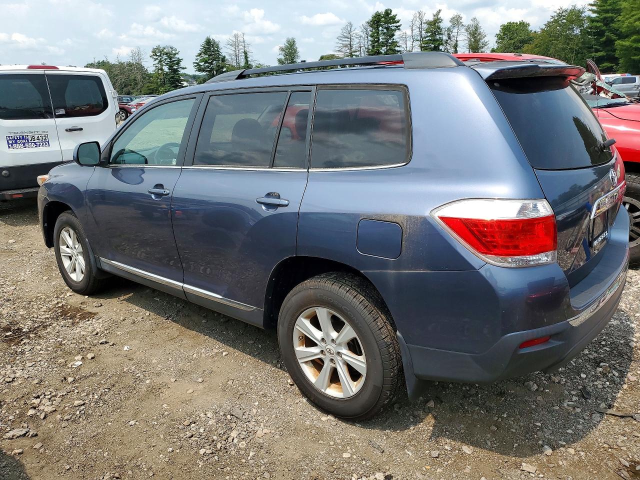 2012 Toyota Highlander Base Blue vin: 5TDBK3EH1CS131166