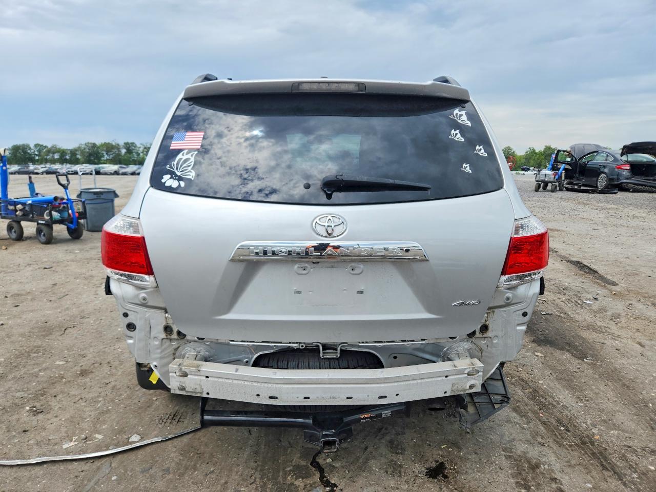 2012 Toyota Highlander Se Silver vin: 5TDBK3EH1CS143396