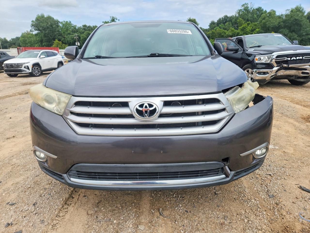 2012 Toyota Highlander Base Gray vin: 5TDBK3EH1CS156682