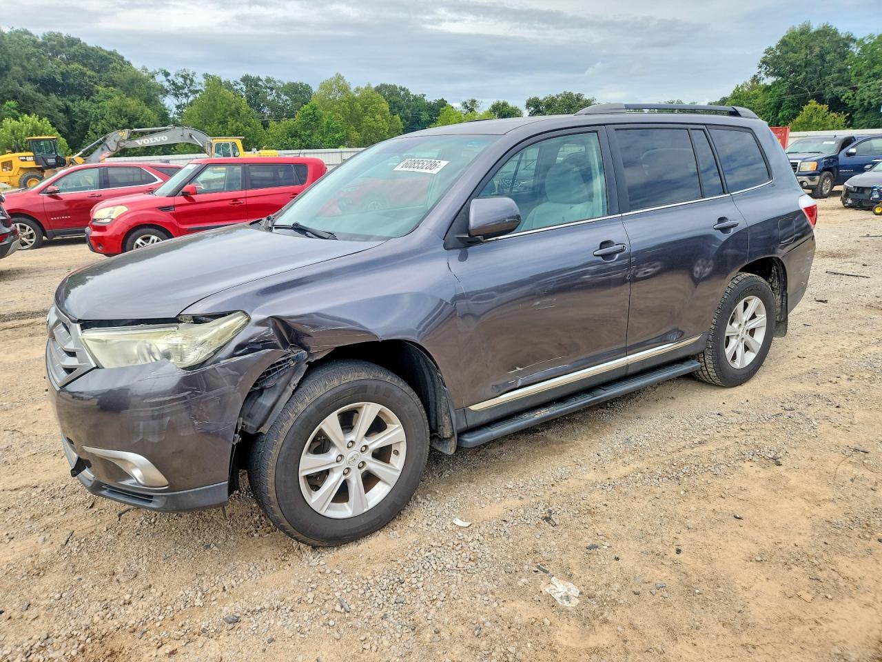 2012 Toyota Highlander Base Gray vin: 5TDBK3EH1CS156682