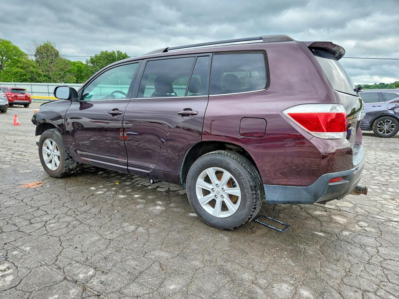 2012 Toyota Highlander Se Burgundy vin: 5TDBK3EH1CS156701