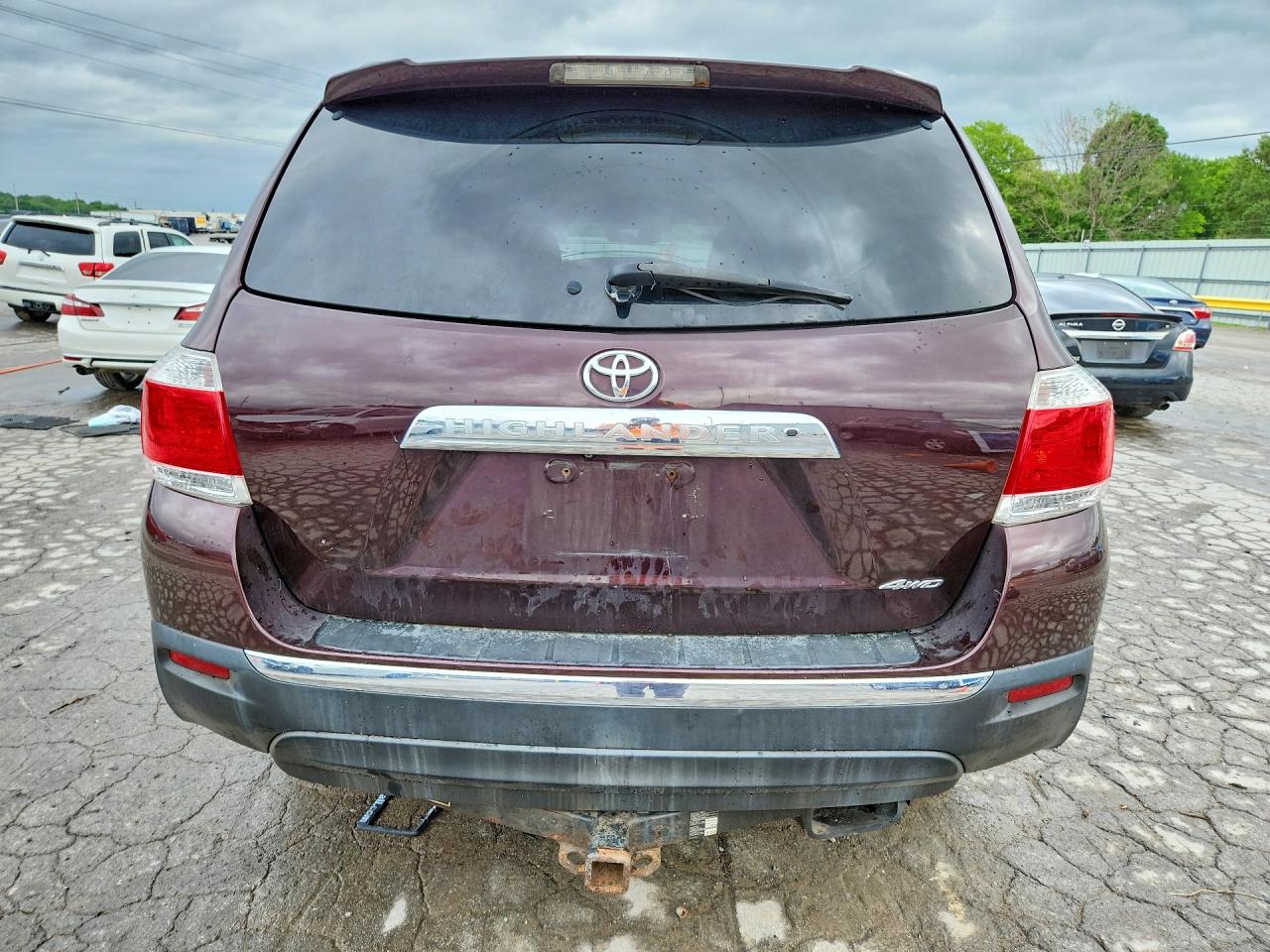 2012 Toyota Highlander Se Burgundy vin: 5TDBK3EH1CS156701