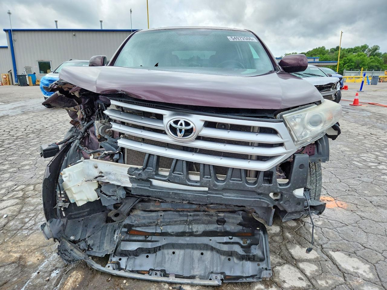 2012 Toyota Highlander Se Burgundy vin: 5TDBK3EH1CS156701