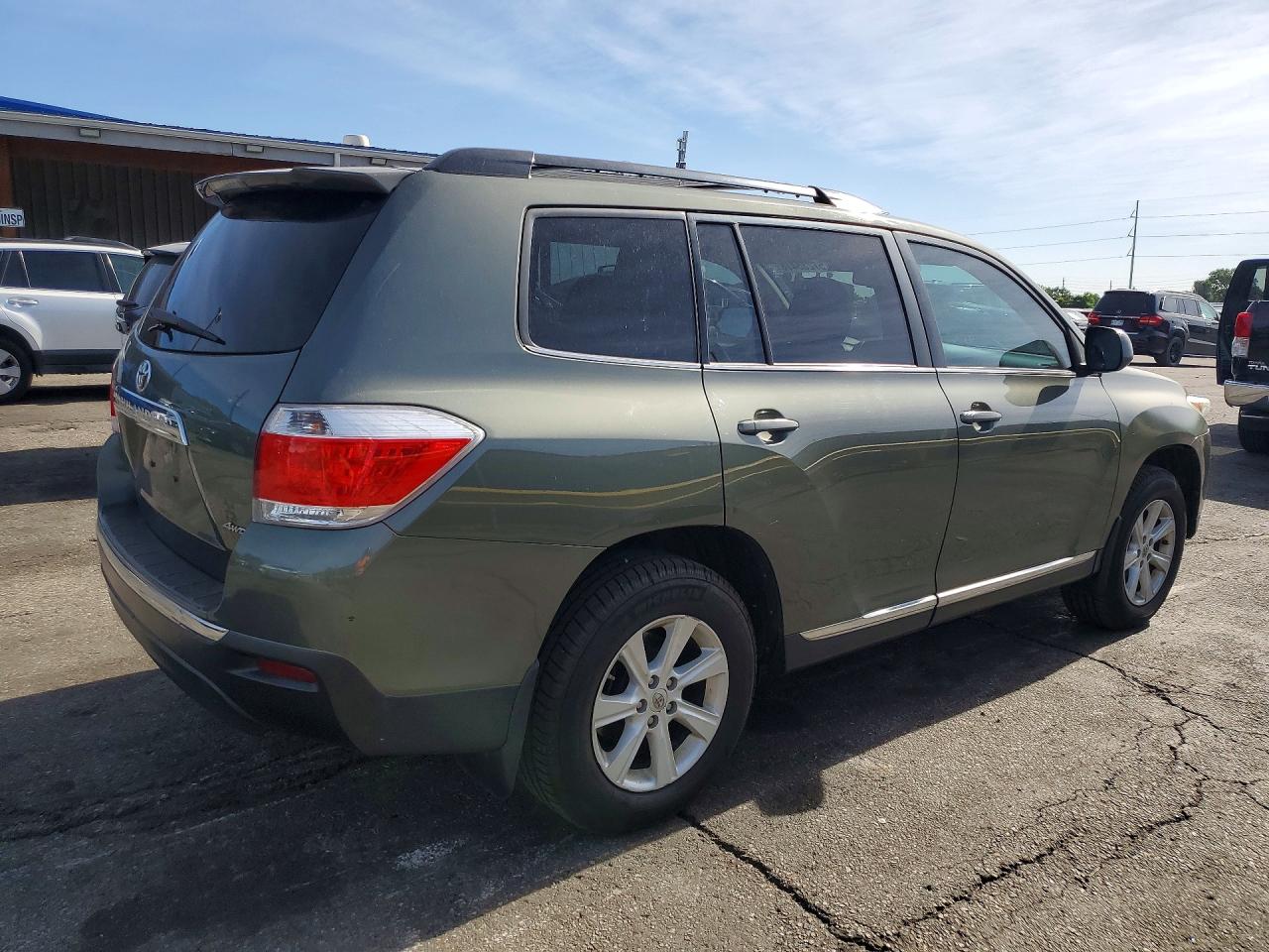 2012 Toyota Highlander Se Green vin: 5TDBK3EH1CS167780