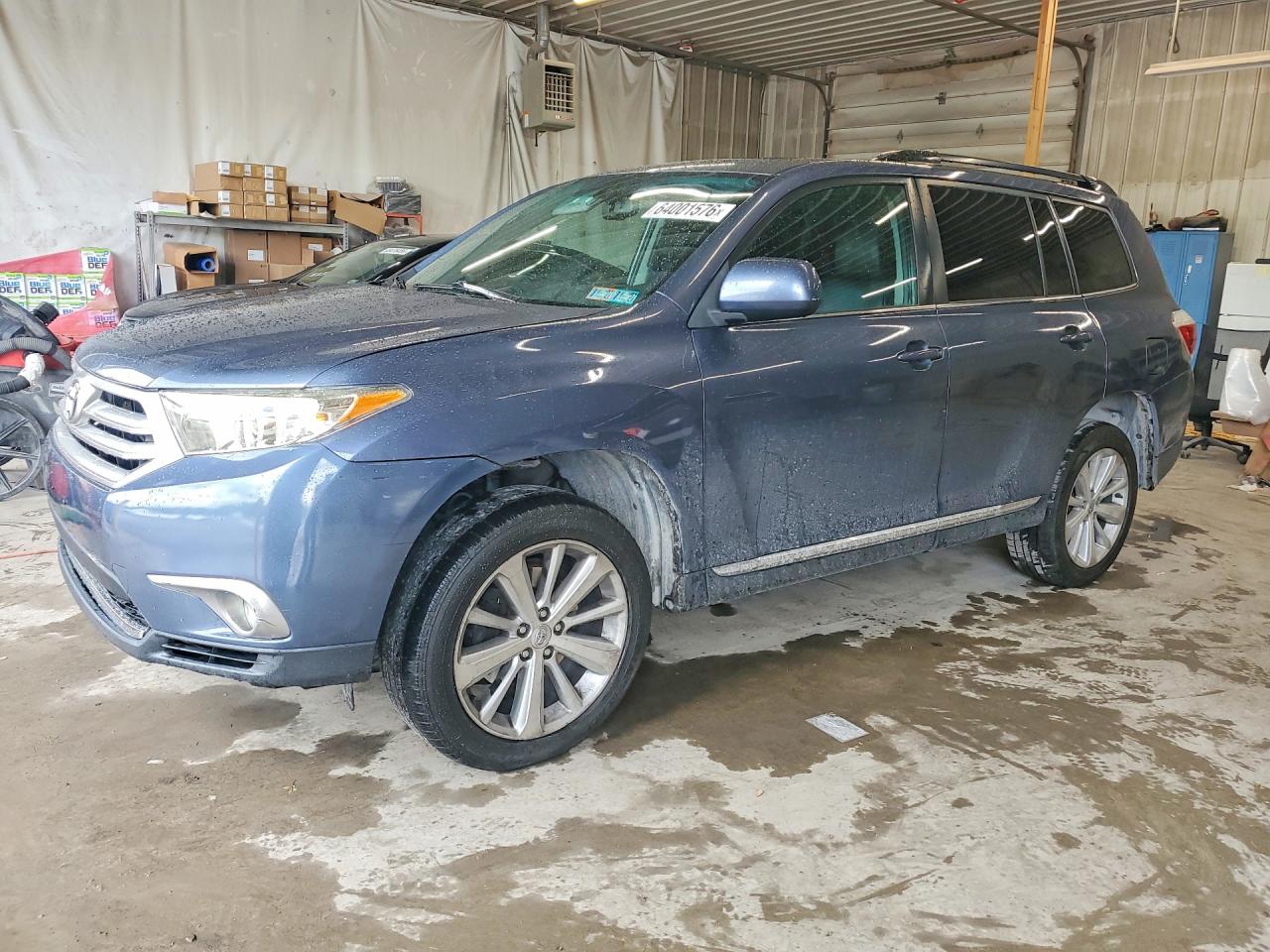 2012 Toyota Highlander Se Blue vin: 5TDBK3EH1CS169982
