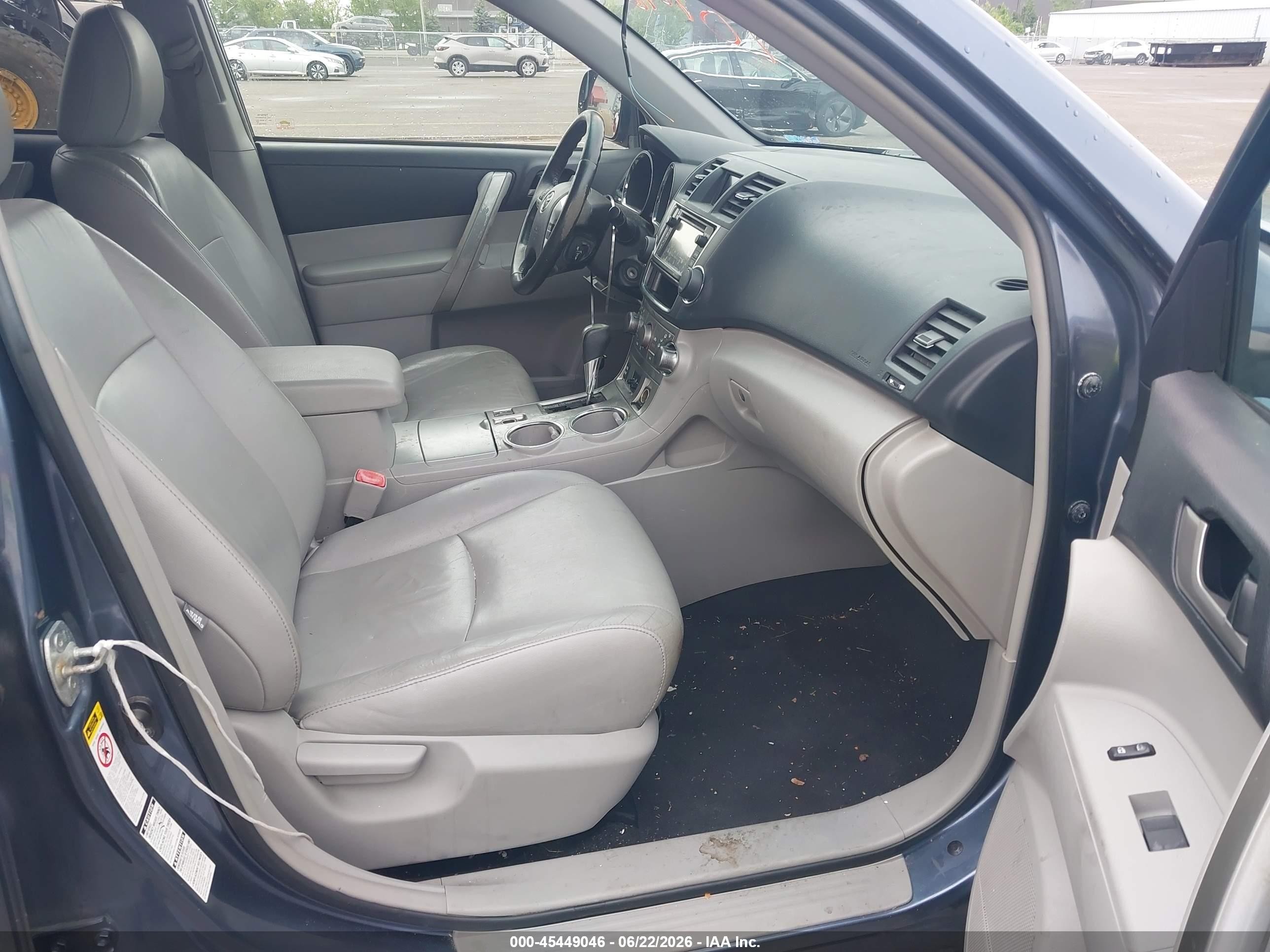 2013 Toyota Highlander Se V6 Blue vin: 5TDBK3EH1DS201461