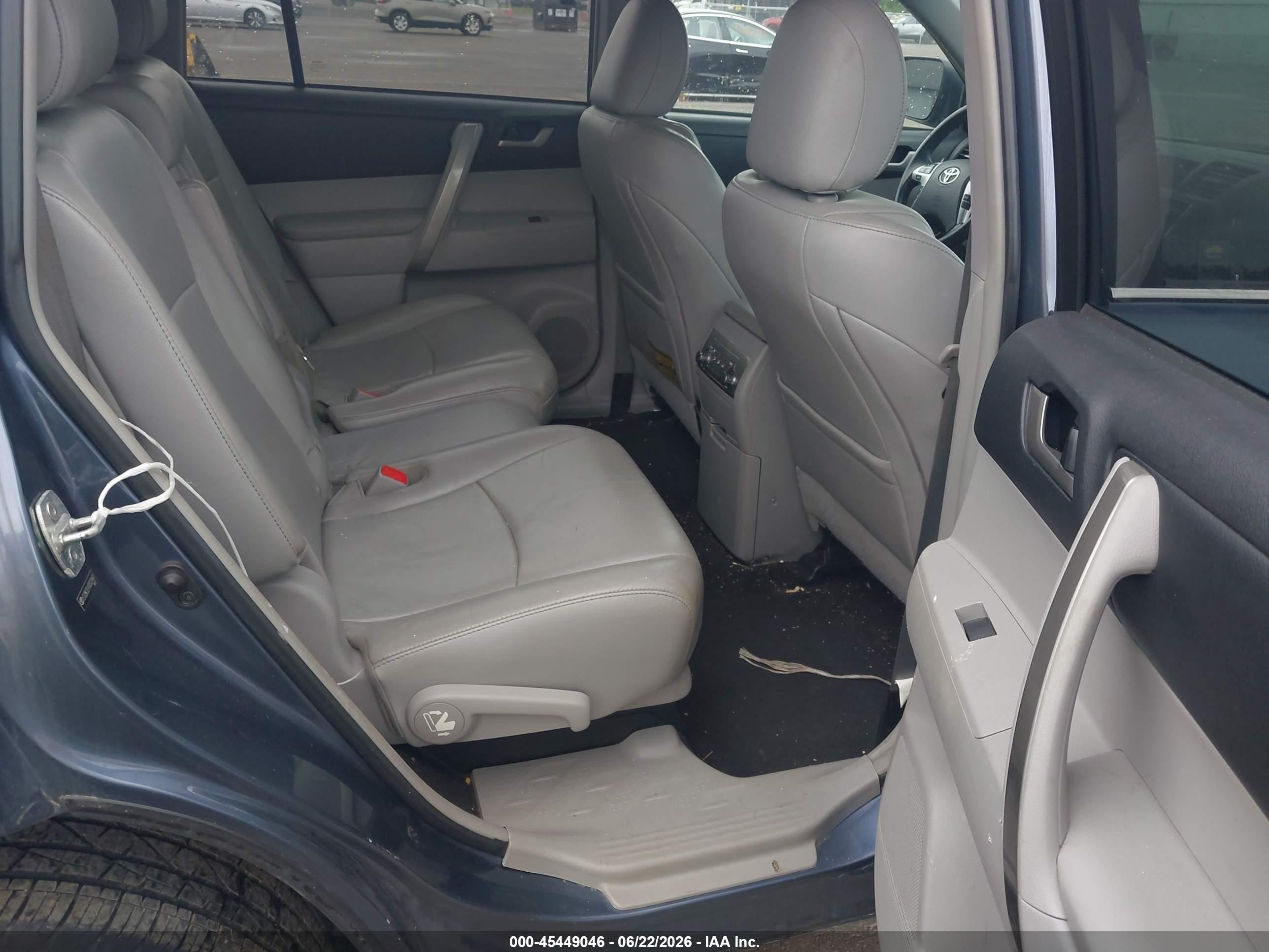 2013 Toyota Highlander Se V6 Blue vin: 5TDBK3EH1DS201461