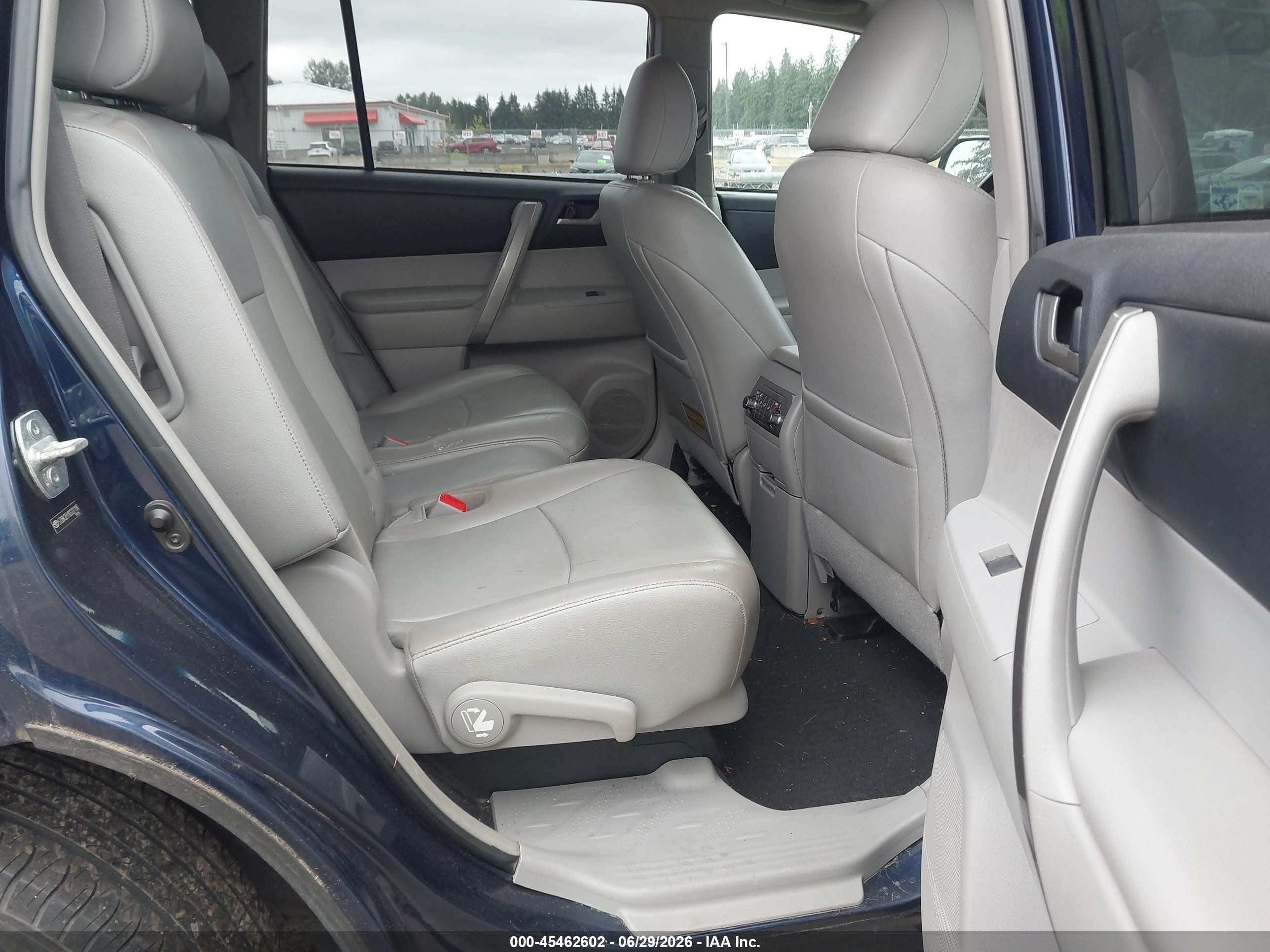 2013 Toyota Highlander Se V6 Blue vin: 5TDBK3EH1DS222116