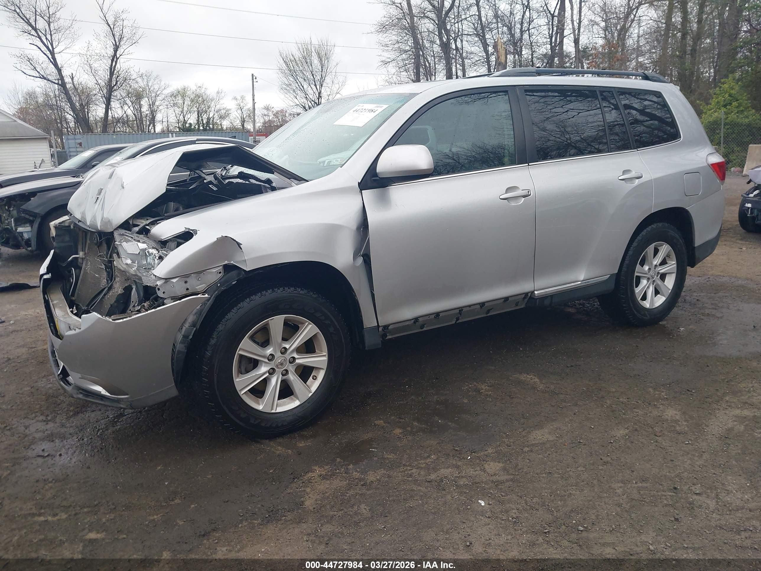 2013 Toyota Highlander Se V6 Silver vin: 5TDBK3EH1DS222634