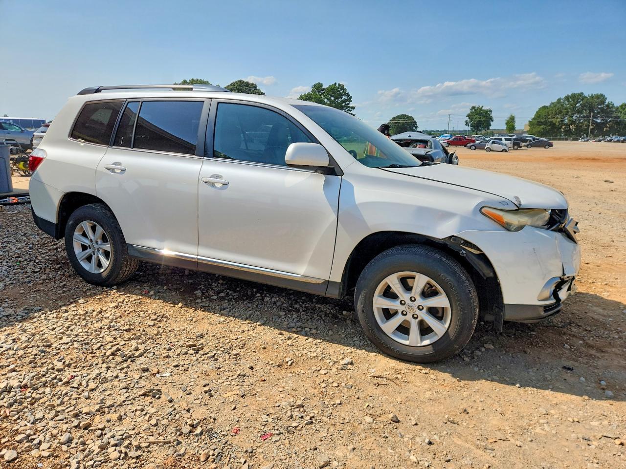 2013 Toyota Highlander Se White vin: 5TDBK3EH1DS236260