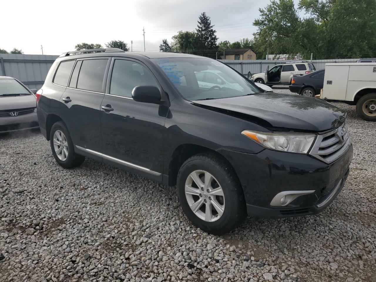2013 Toyota Highlander Se Black vin: 5TDBK3EH1DS264477