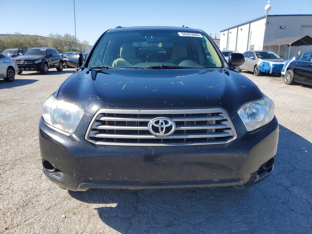 2010 Toyota Highlander Base Black vin: 5TDBK3EH2AS029131