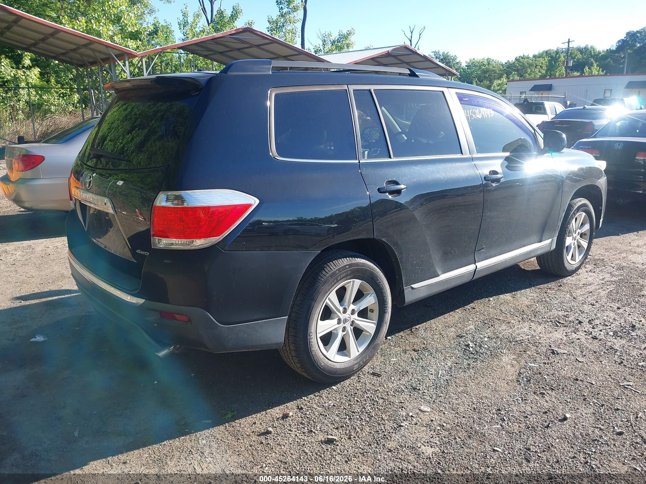2011 Toyota Highlander Se V6 Black vin: 5TDBK3EH2BS053074