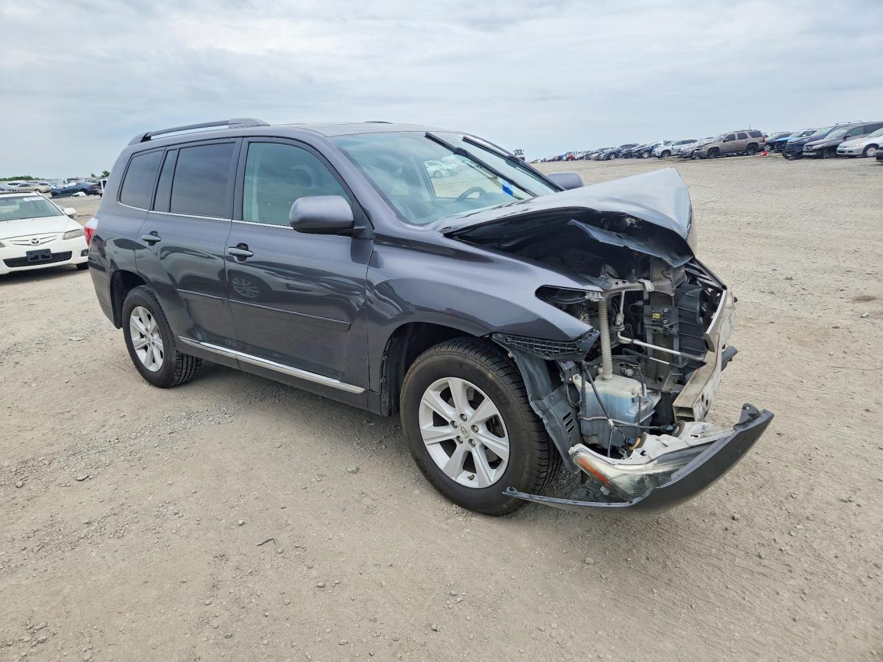2012 Toyota Highlander Se Серый vin: 5TDBK3EH2CS110343