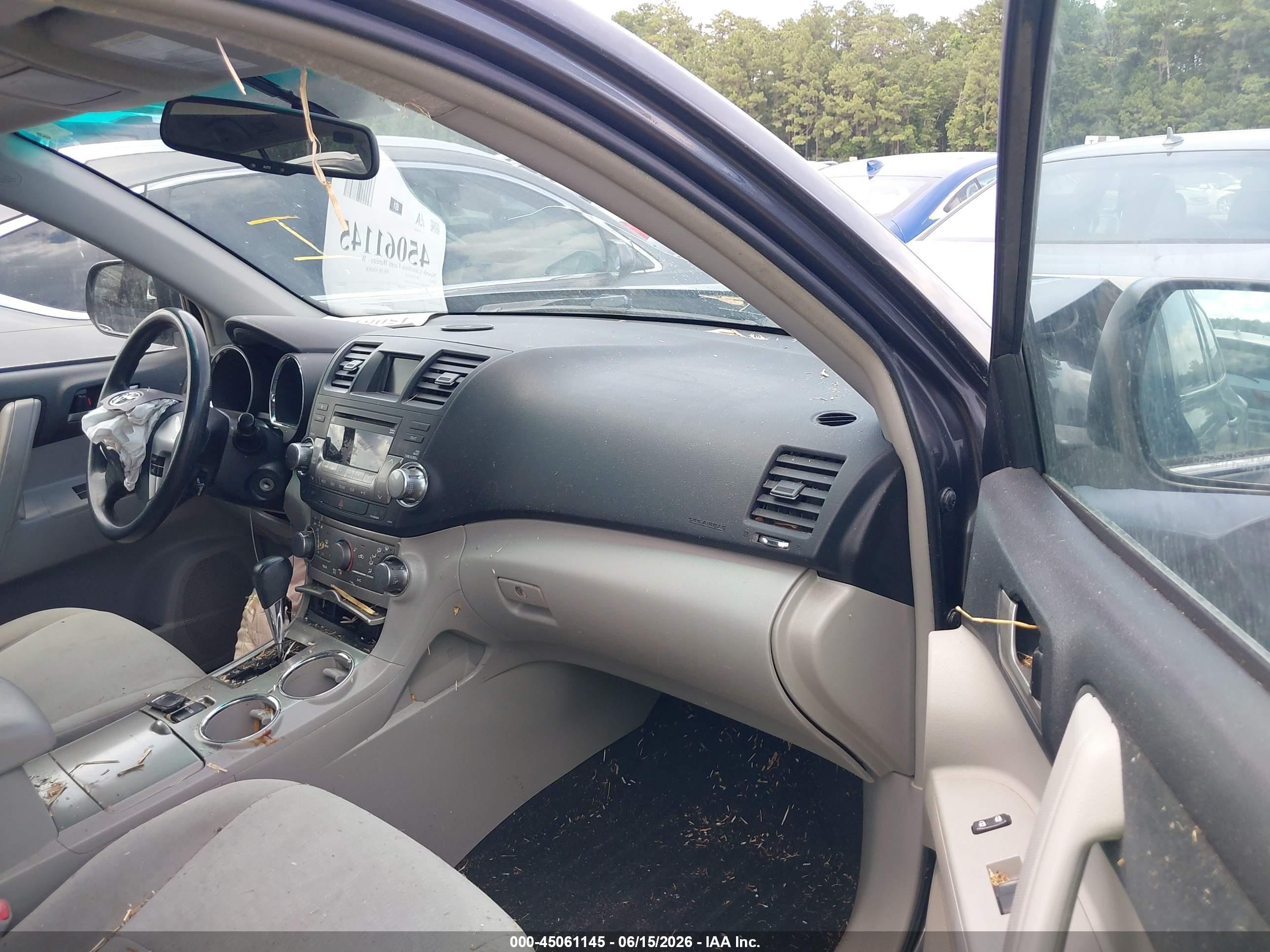2012 Toyota Highlander V6 Gray vin: 5TDBK3EH2CS116336
